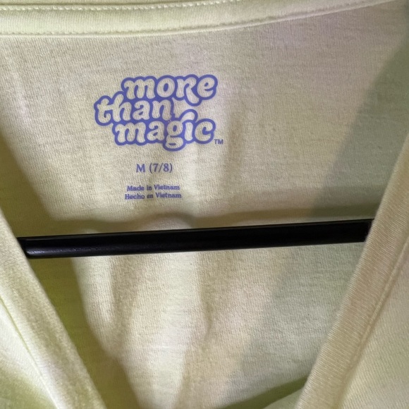 More than Magic Yellow oversized crop short sleeve NWT 7/8 - Picture 4 of 4